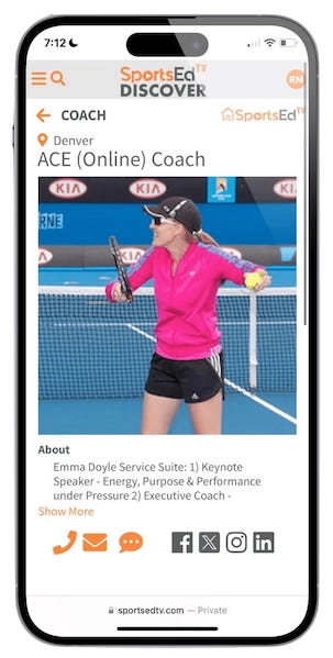 Emma Doyle coach page