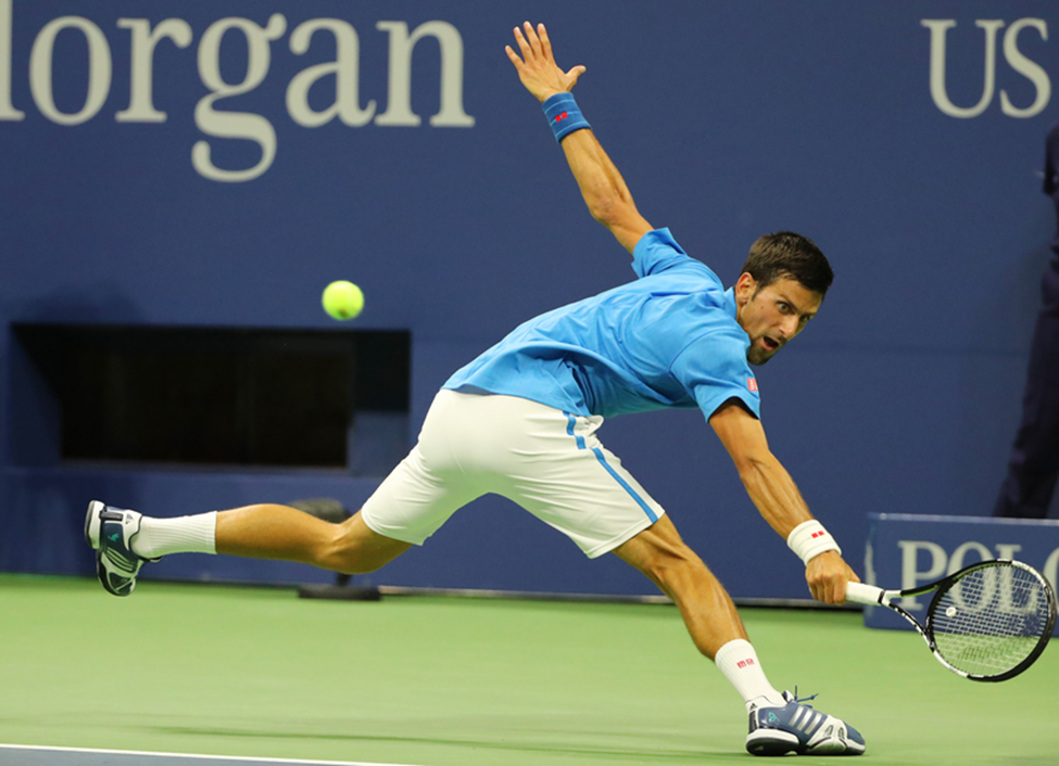 Novak Djokovic playing tennis
