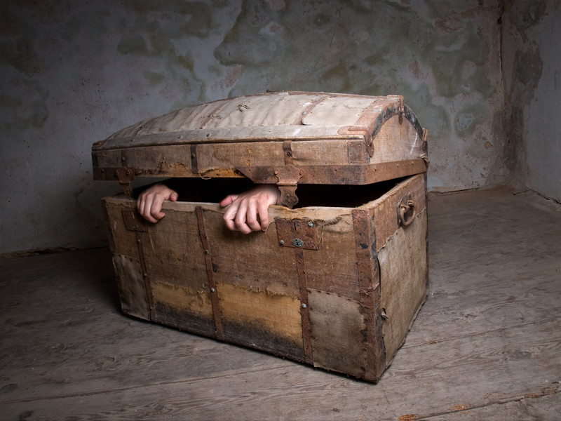 Concept or metaphor about some negative human emotions such as fear, anxiety,despair or horror.