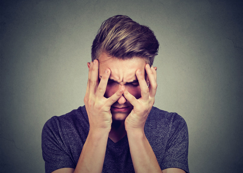 anxious young man anxious young man
