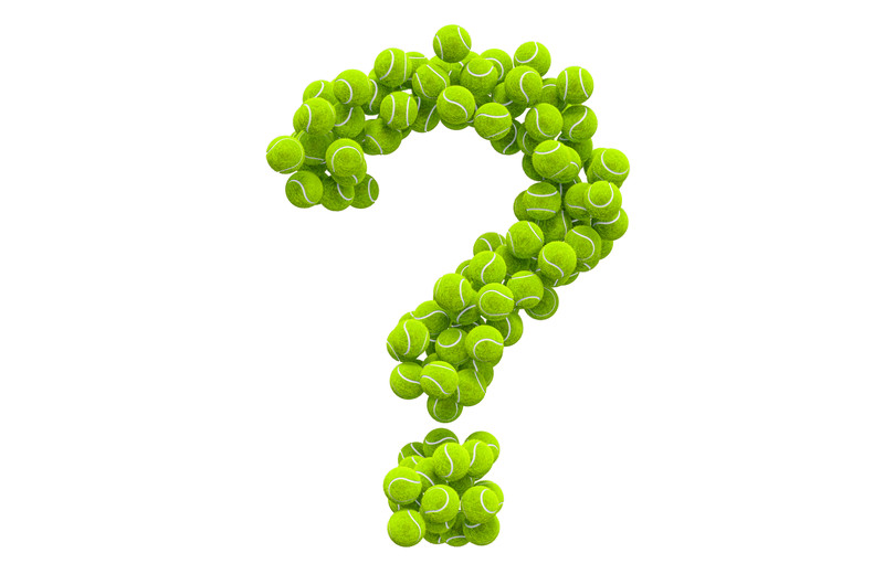 question mark in tennis balls