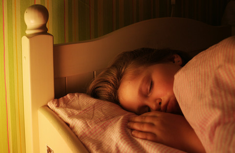 young girl sleeping