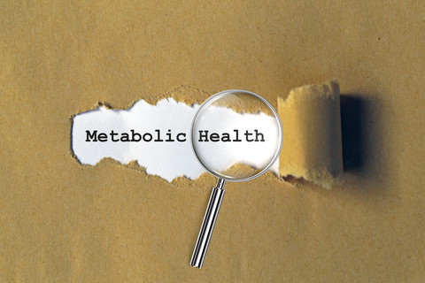 Metabolic health on brown paper background
