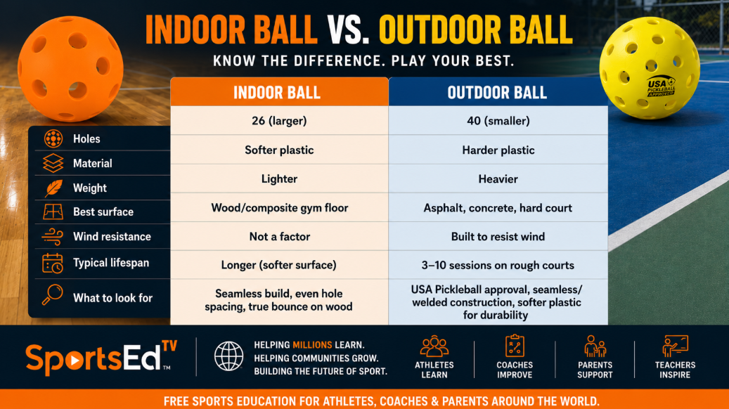 pickleball indoor vs outdoor pickleball indoor vs outdoor