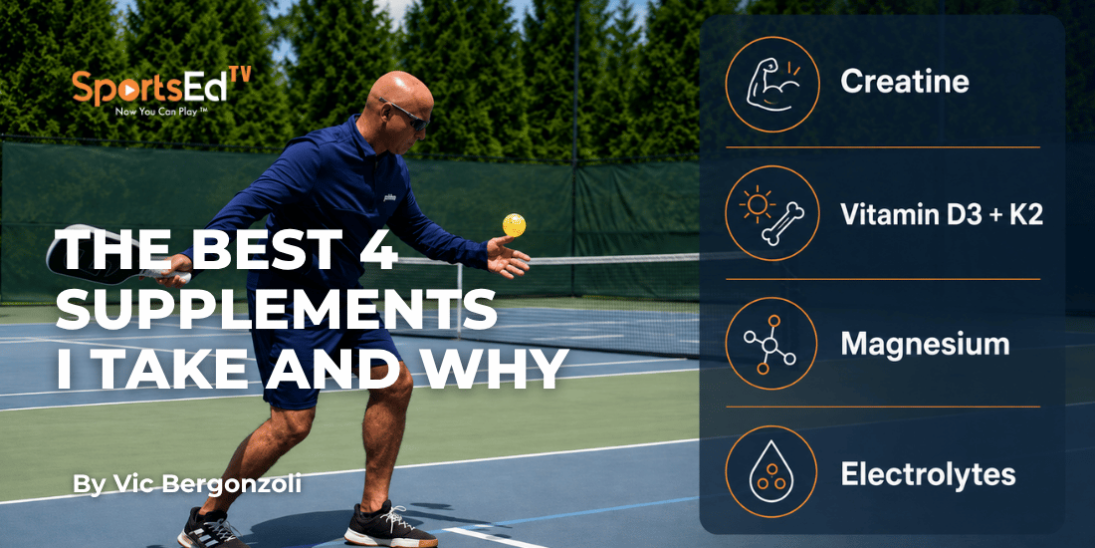 The 4 Best Supplements I Take for Pickleball  — and What the Science Says
