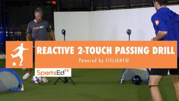 REACTIVE 2-TOUCH PASSING SOCCER DRILL