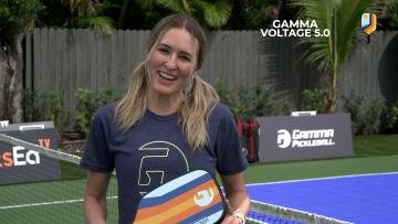 Sarah Talks to SportsEdTV about Gamma's Voltage 5.0 paddle