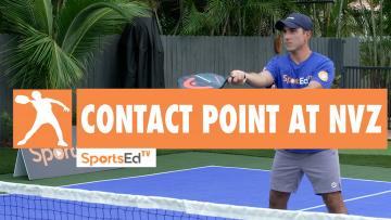 Pickleball Drill: Contact Point At Non Volley Zone