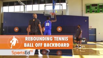 Rebounding Tennis Ball Off The Backboard