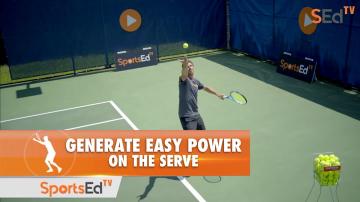 Generate Easy Power On The Serve - Harnessing The Coil and Racquet Drop