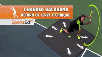 1-Handed Backhand - Return Of Serve Technique