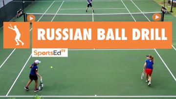 Russian Ball Machine Drill - Improves: Breathing, Stamina, Concentration
