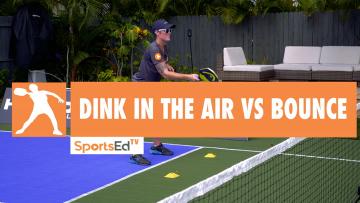Pickleball Strategy - Dink In The Air Vs Bounce
