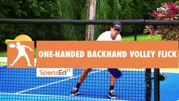 Master the One Handed Backhand Volley Flick