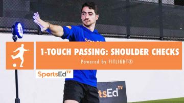 1-TOUCH SOCCER PASSING DRILL: SHOULDER CHECKS