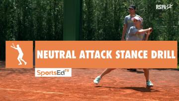 Neutral to Semi-Open/Closed Stance Tennis Drill