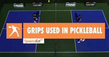 Grips used in Pickleball