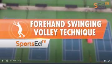 Forehand Swinging Volley Technique