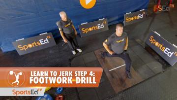 Learn To Jerk - Step 4 - Footwork Drill