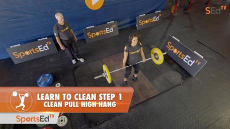 Learn To Clean - Step 1 - Clean Pull, High Hang (No Blocks)